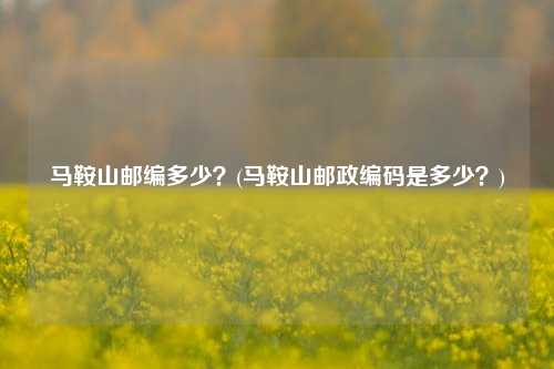 马鞍山邮编多少？(马鞍山邮政编码是多少？)