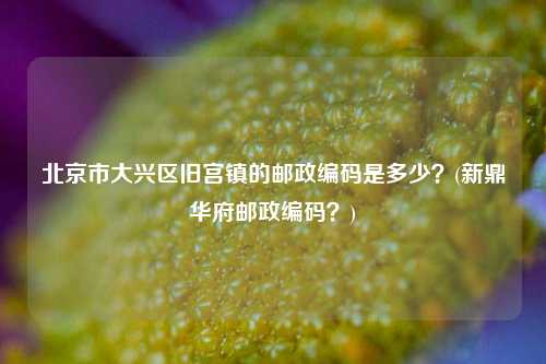 北京市大兴区旧宫镇的邮政编码是多少？(新鼎华府邮政编码？)