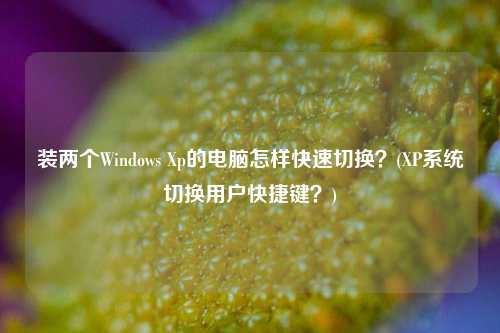 装两个Windows Xp的电脑怎样快速切换？(XP系统切换用户快捷键？)