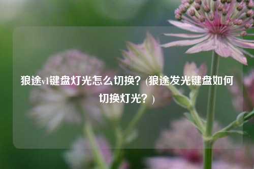 狼途v1键盘灯光怎么切换？(狼途发光键盘如何切换灯光？)