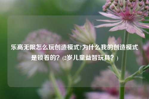 乐高无限怎么玩创造模式?为什么我的创造模式是锁着的？(2岁儿童益智玩具？)