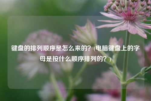 键盘的排列顺序是怎么来的？(电脑键盘上的字母是按什么顺序排列的？)