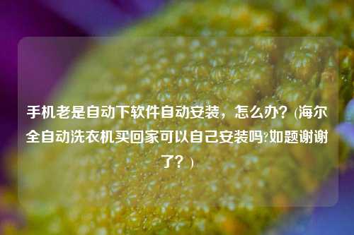 手机老是自动下软件自动安装，怎么办？(海尔全自动洗衣机买回家可以自己安装吗?如题谢谢了？)