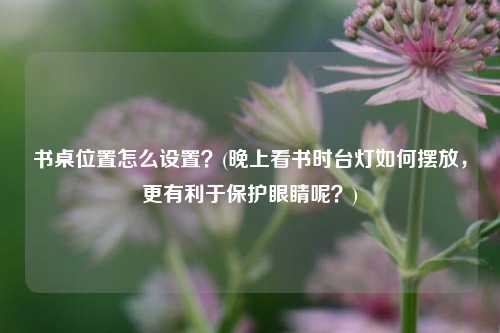 书桌位置怎么设置？(晚上看书时台灯如何摆放，更有利于保护眼睛呢？)