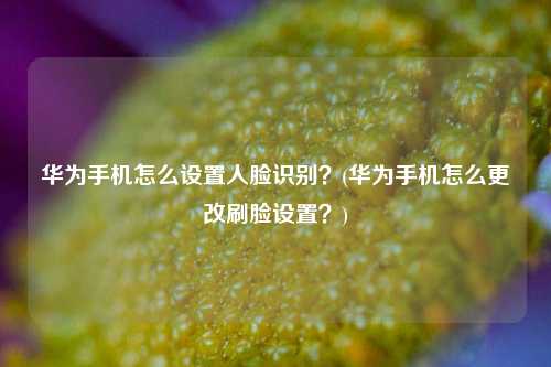 华为手机怎么设置人脸识别？(华为手机怎么更改刷脸设置？)